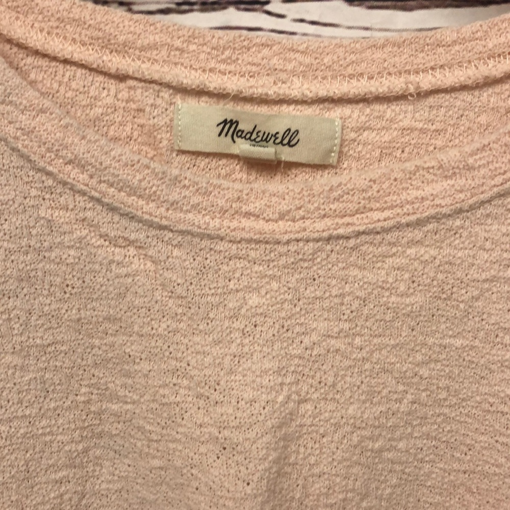 Madewell Ingrid Dolman Sleeve peach blush crop tee - Picture 3 of 5